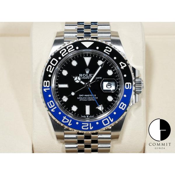 ロレックス GMTマスターII Ref.126710BLNR ステンレススチール ブラック文字盤 ジ...