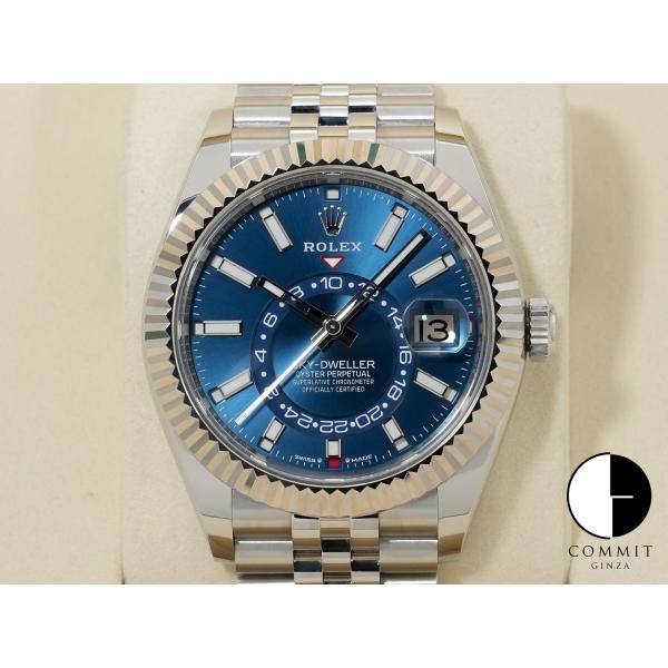 ロレックス スカイドゥエラー Ref.336934 ステンレススチール/ホワイトゴールド ブルー文字...
