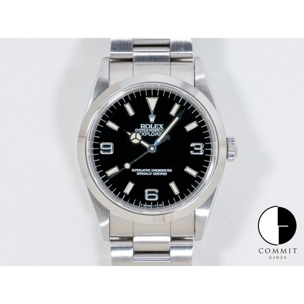 ロレックス エクスプローラーI Ref.14270 SS ブラック文字盤
