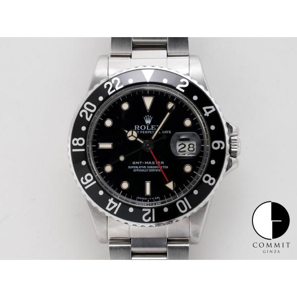 ロレックス GMTマスター Ref.16750 SS ブラック文字盤