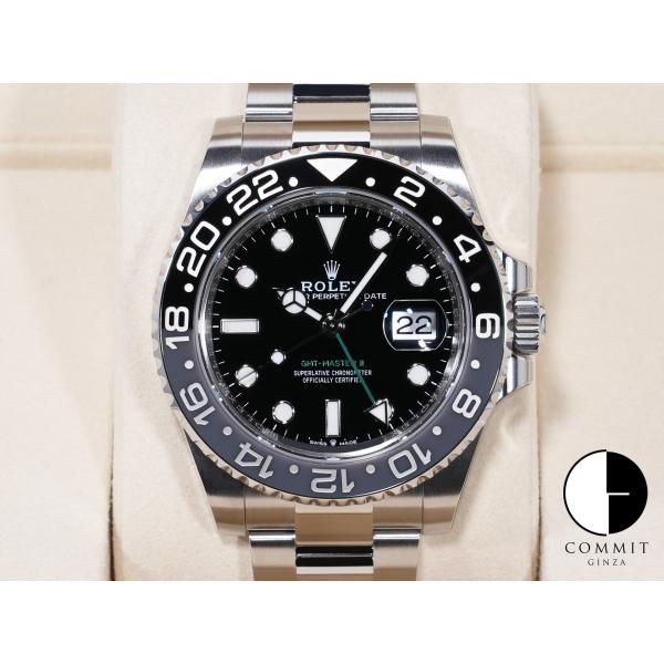 ロレックス GMTマスターII Ref.126710GRNR ステンレススチール ブラック文字盤 オ...