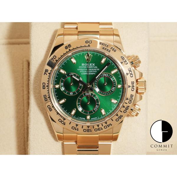 ロレックス デイトナ Ref.116508 18KYG グリーン文字盤