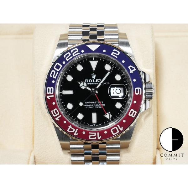 ロレックス GMTマスターII Ref.126710BLRO ステンレススチール ブラック文字盤 ジ...