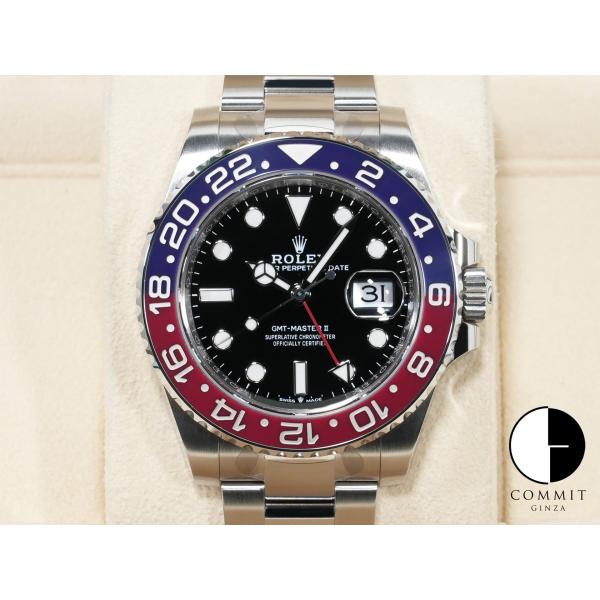 ロレックス GMTマスターII Ref.126710BLRO SS ブラック文字盤 オイスターブレス...