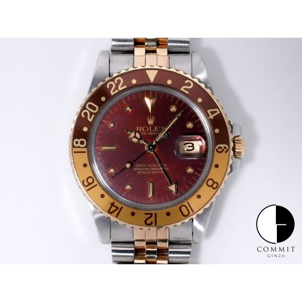 ロレックス GMTマスター Ref.16753 SS/YG ブラウン文字盤 ジュビリーブレスレット