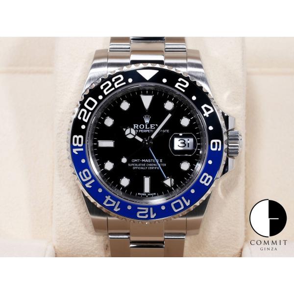 ロレックス GMTマスターII Ref.116710BLNR SS ブラック文字盤