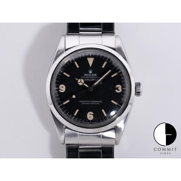 ロレックス エクスプローラーI Ref.1016 SS ブラック文字盤