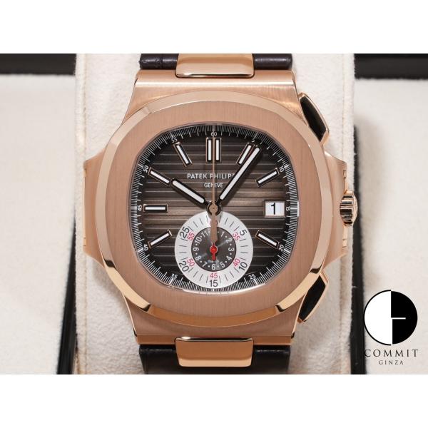 パテックフィリップ ノーチラス クロノグラフ Ref.5980R-001 ローズゴールド ブラウン文...