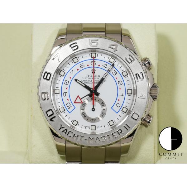 ロレックス ヨットマスター II Ref.116689 18KWG ホワイト文字盤