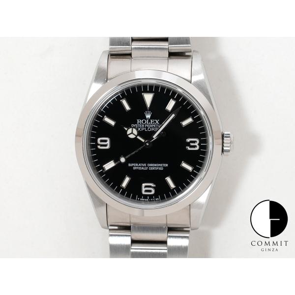 ロレックス エクスプローラーI Ref.14270 SS ブラック文字盤