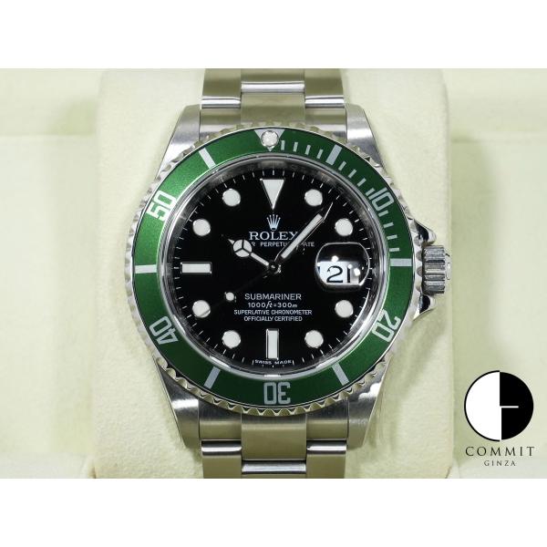 ロレックス サブマリーナー デイト Ref.16610LV ステンレススチール ブラック文字盤