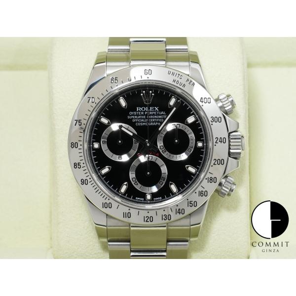 ロレックス デイトナ Ref.116520 ステンレススチール ブラック文字盤