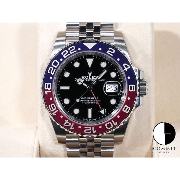 ロレックス GMTマスターII Ref.126710BLRO ステンレススチール ブラック文字盤 ジ...