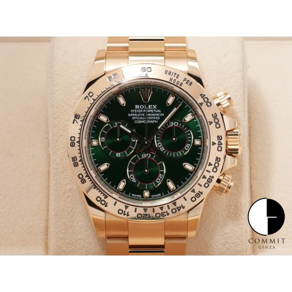 ロレックス デイトナ Ref.116508 18KYG グリーン文字盤