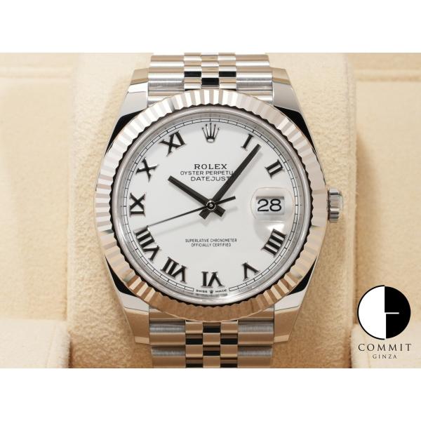 ロレックス デイトジャスト41 Ref.126334 SS/WG ホワイトローマン文字盤 ジュビリー...