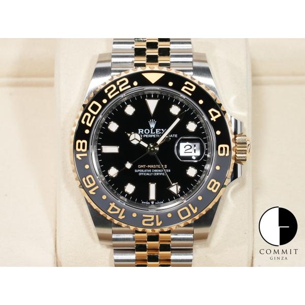 ロレックス GMTマスターII Ref.126713GRNR SS/YG ブラック文字盤 ジュビリー...