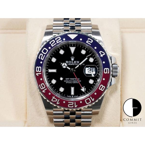 ロレックス GMTマスターII Ref.126710BLRO SS ブラック文字盤 ジュビリーブレス...