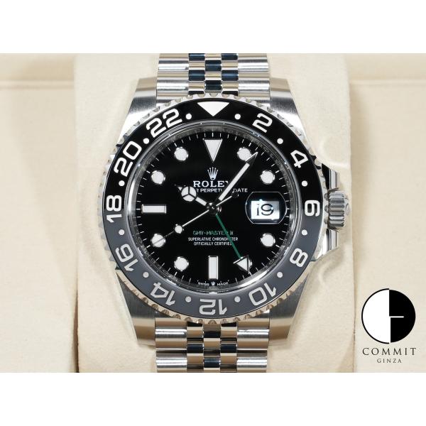 ロレックス GMTマスターII Ref.126710GRNR ステンレススチール ブラック文字盤 ジ...