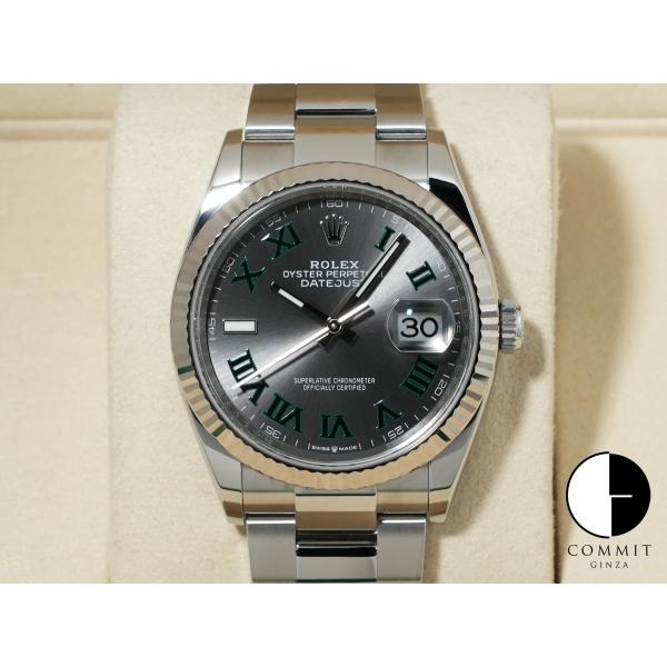 ロレックス デイトジャスト36 Ref.126234 ステンレススチール/ホワイトゴールド スレート...