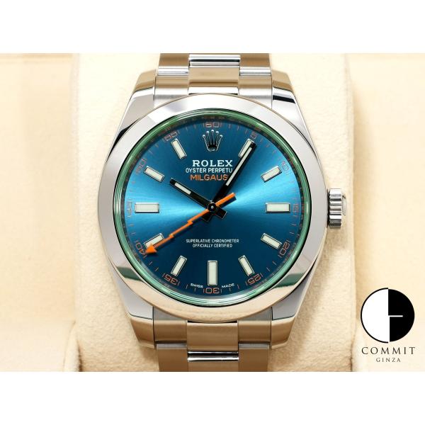 ロレックス ミルガウス Ref.116400GV ステンレススチール Zブルー文字盤