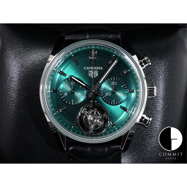 タグホイヤー カレラ トゥールビヨン クロノグラフ Ref.CBS5011.FC6566 ステンレス...