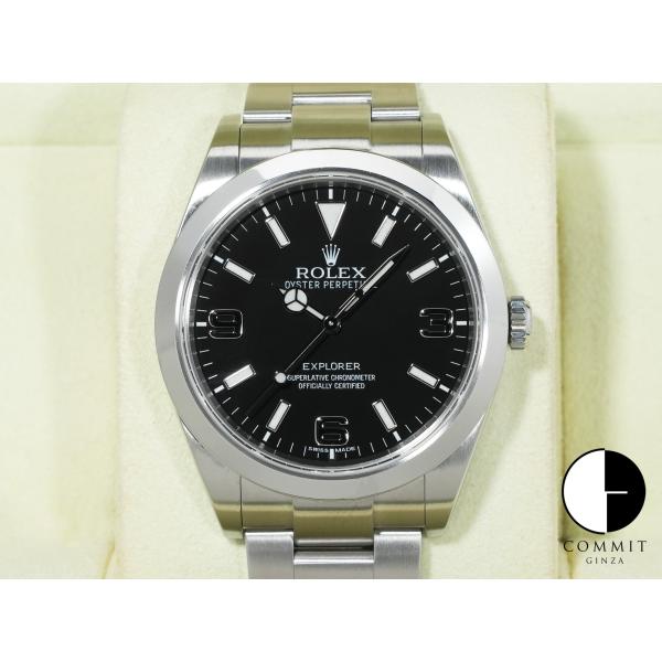 ロレックス エクスプローラーI Ref.214270 ステンレススチール ブラック文字盤 オイスター...