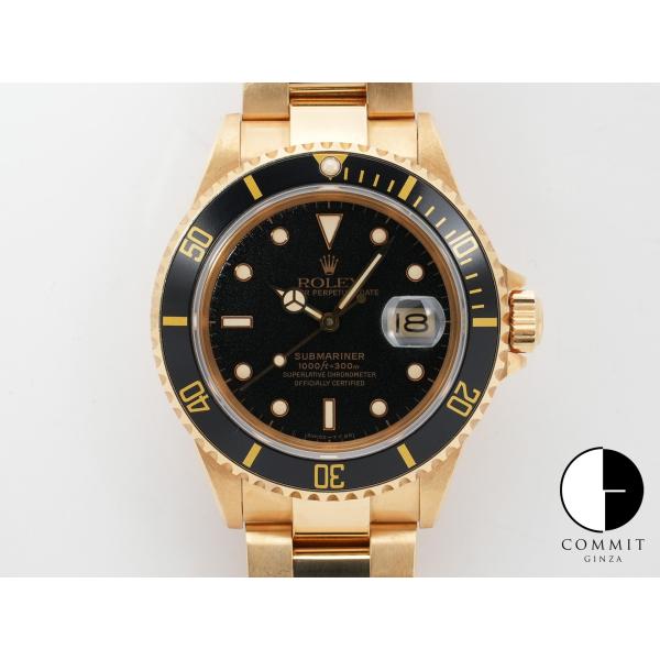 ロレックス サブマリーナー デイト Ref.16618 イエローゴールド ブラック文字盤