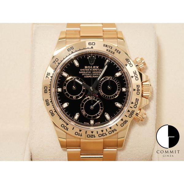 ロレックス デイトナ Ref.116508 18KYG ブラック文字盤