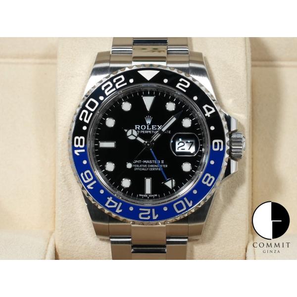 ロレックス GMTマスターII Ref.116710BLNR ステンレススチール ブラック文字盤 オ...