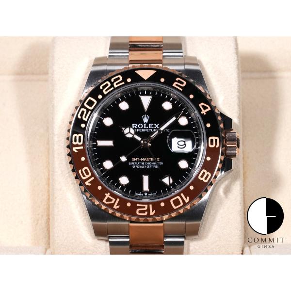 ロレックス GMTマスターII Ref.126711CHNR SS/ERG ブラック文字盤