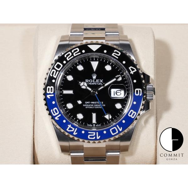 ロレックス GMTマスターII Ref.126710BLNR SS ブラック文字盤 オイスターブレス...