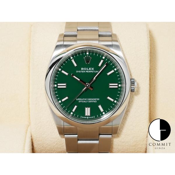 ロレックス オイスターパーペチュアル36 Ref.126000 ステンレススチール グリーン文字盤