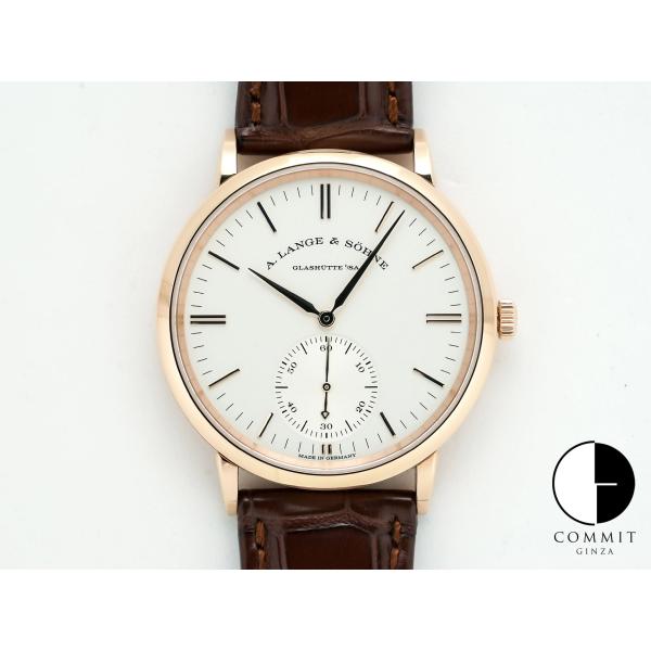 A.ランゲ＆ゾーネ サクソニア オートマティック Ref.380.033 ピンクゴールド シルバー文...