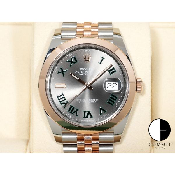 ロレックス デイトジャスト41 Ref.126301 ステンレススチール/エバーローズゴールド スレ...