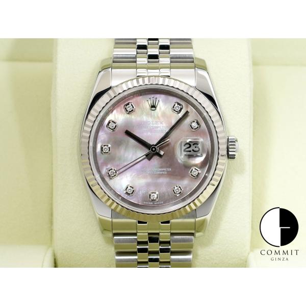 ロレックス デイトジャスト36 Ref.116234NG ステンレススチール/ホワイトゴールド ブラ...