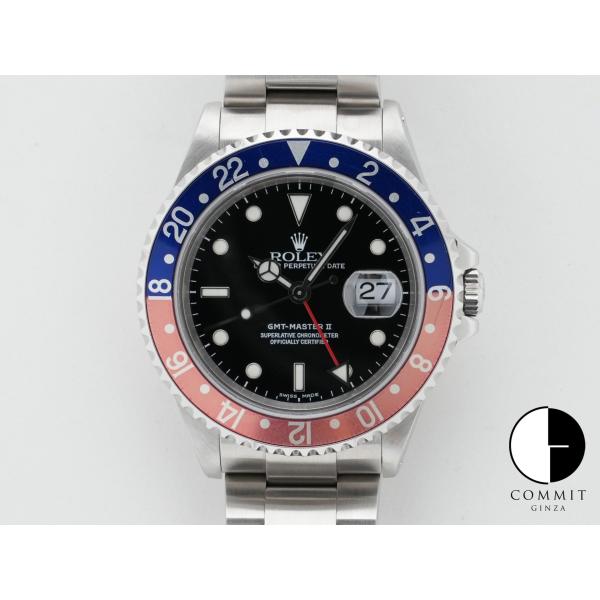 ロレックス GMTマスターII Ref.16710 ステンレススチール ブラック文字盤 オイスターブ...