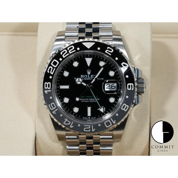 ロレックス GMTマスターII Ref.126710GRNR ステンレススチール ブラック文字盤 ジ...