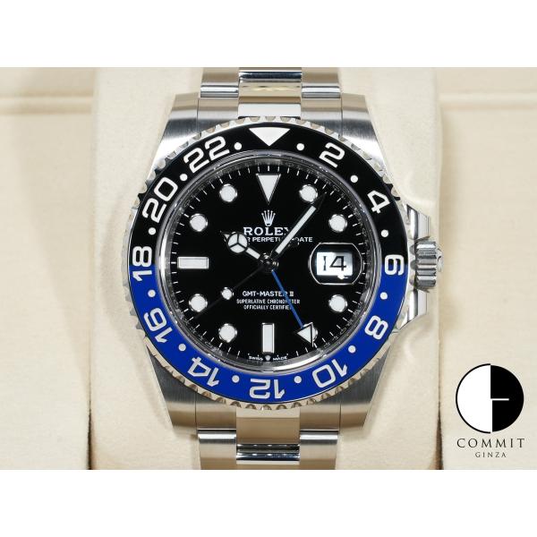ロレックス GMTマスターII Ref.126710BLNR ステンレススチール ブラック文字盤 オ...