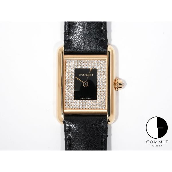 カルティエ タンク ルイ カルティエ SM Ref.WGTA0269 イエローゴールド ブラック×パ...