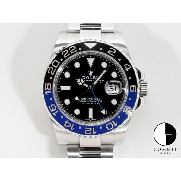 ロレックス GMTマスターII Ref.116710BLNR SS ブラック文字盤