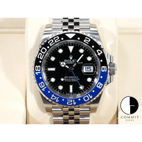 ロレックス GMTマスターII Ref.126710BLNR SS ブラック文字盤 ジュビリーブレス...
