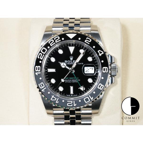 ロレックス GMTマスターII Ref.126710GRNR ステンレススチール ブラック文字盤 ジ...