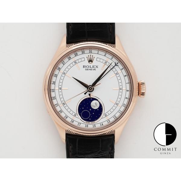 ロレックス チェリーニ ムーンフェイズ Ref.50535 エバーローズゴールド ホワイト文字盤