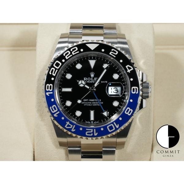 ロレックス GMTマスターII Ref.126710BLNR SS ブラック文字盤 オイスターブレス...