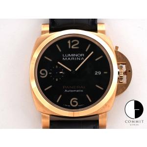 パネライ ルミノール マリーナ Ref.PAM01115 18KYG ブラック文字盤｜commitginza