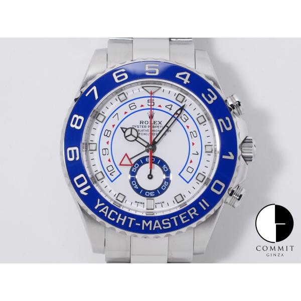 ロレックス ヨットマスターII Ref.116680 ステンレススチール ホワイト文字盤