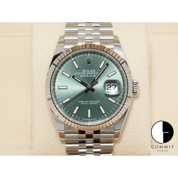 ロレックス デイトジャスト36 Ref.126234 ステンレススチール/ホワイトゴールド ミントグ...
