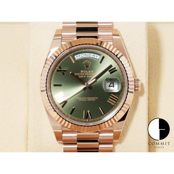 ロレックス デイデイト40 Ref.228235 18KERG オリーブグリーン文字盤