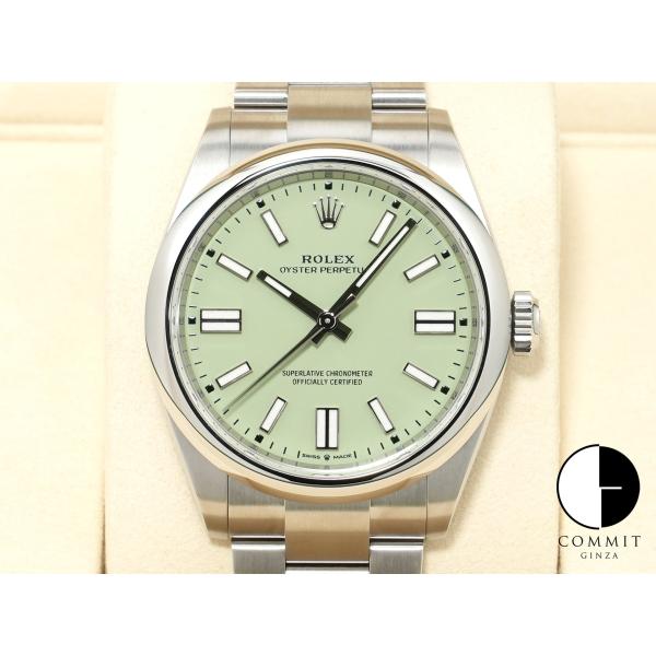 ロレックス オイスターパーペチュアル41 Ref.134300 ステンレススチール ピスタチオ文字盤