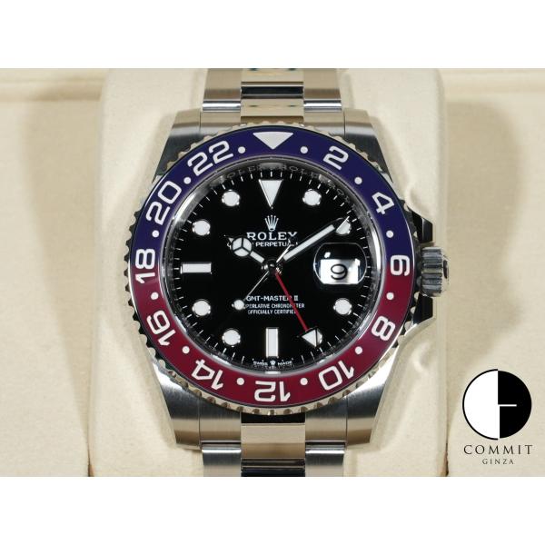 ロレックス GMTマスターII Ref.126710BLRO ステンレススチール ブラック文字盤 オ...
